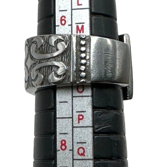 Roger's Co Casa Vista Artisan Spoon Open Ring Size 7 Vintage Stainless Steel - Picture 10 of 13